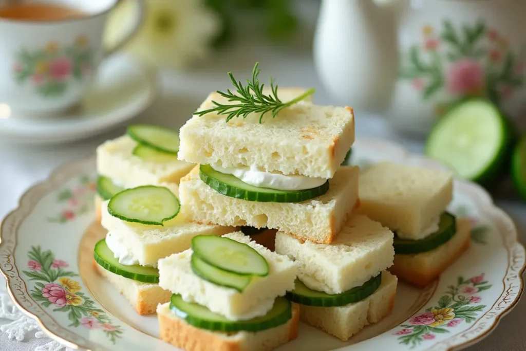 cucumber sandwiches with cream cheese