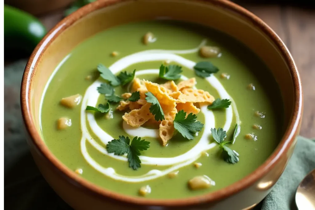 poblano pepper soup