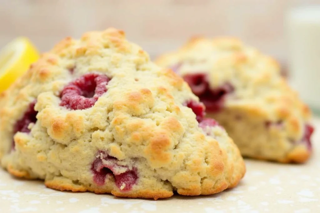 lemon raspberry scones