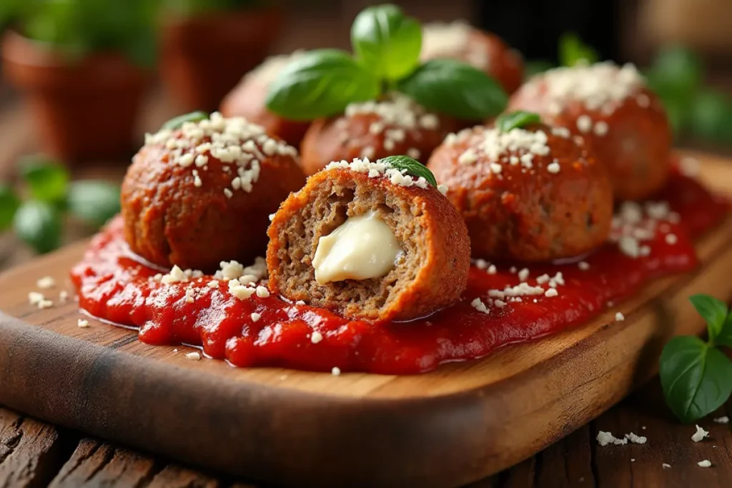 ricotta stuffed meatballs