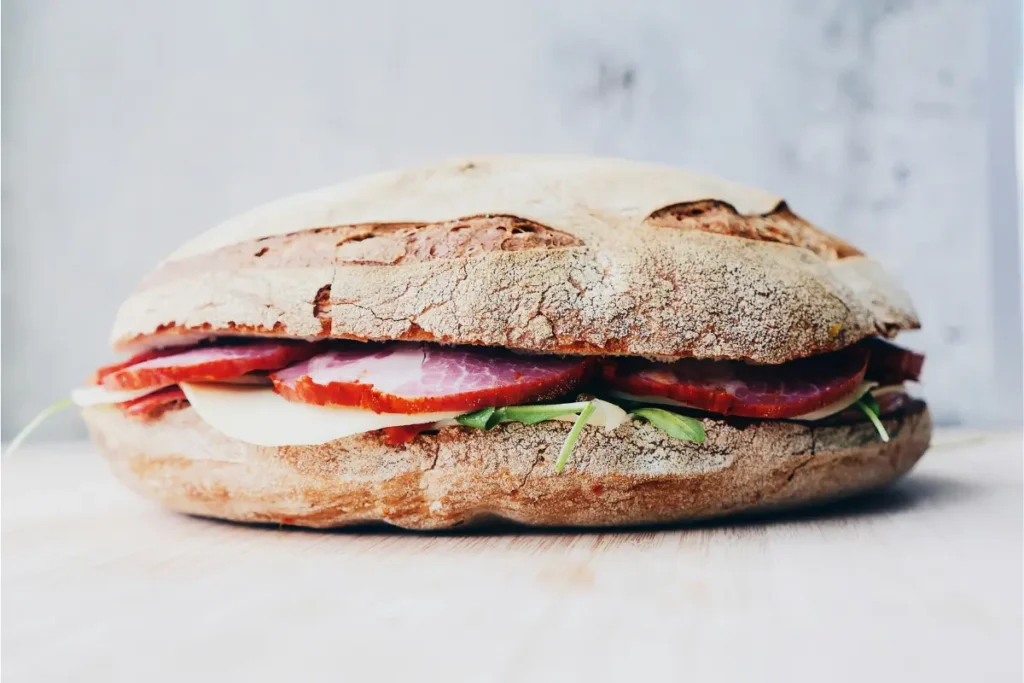 tomato mozzarella sandwich