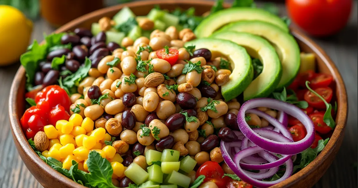 dense bean salad recipe