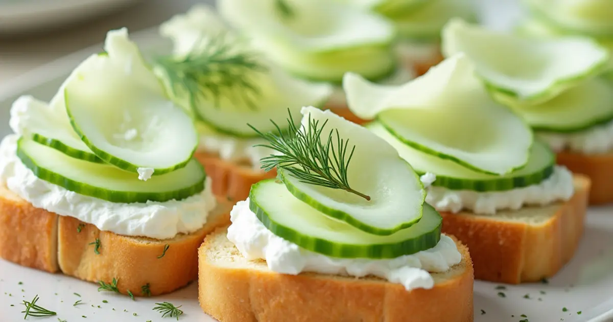 cucumber sandwiches with cream cheese