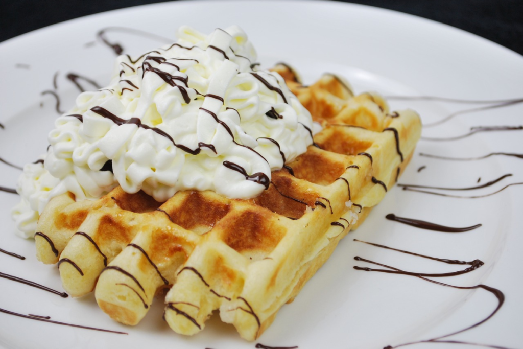 chocolate covered waffles