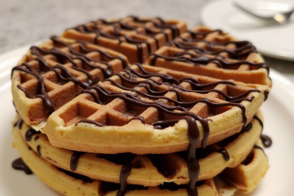 chocolate covered waffles