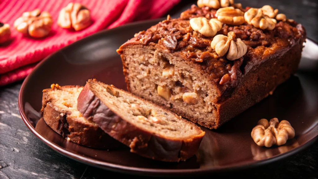 date and walnut loaf cake