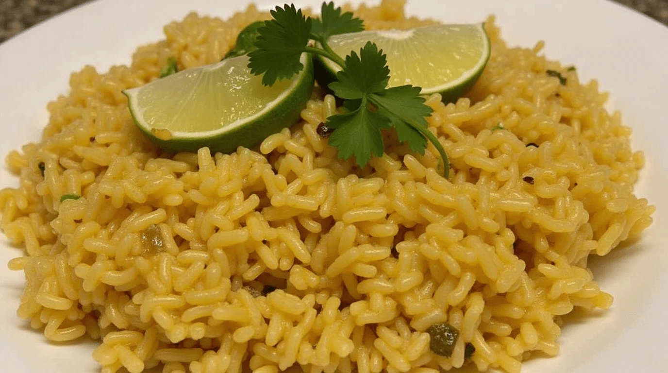 Authentic Anjappar Egg Fried Rice served in a bowl with scrambled eggs, vegetables, and garnished with cilantro and curry leaves.